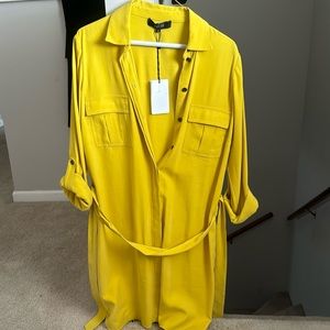 Julio Yellow long dress shirt